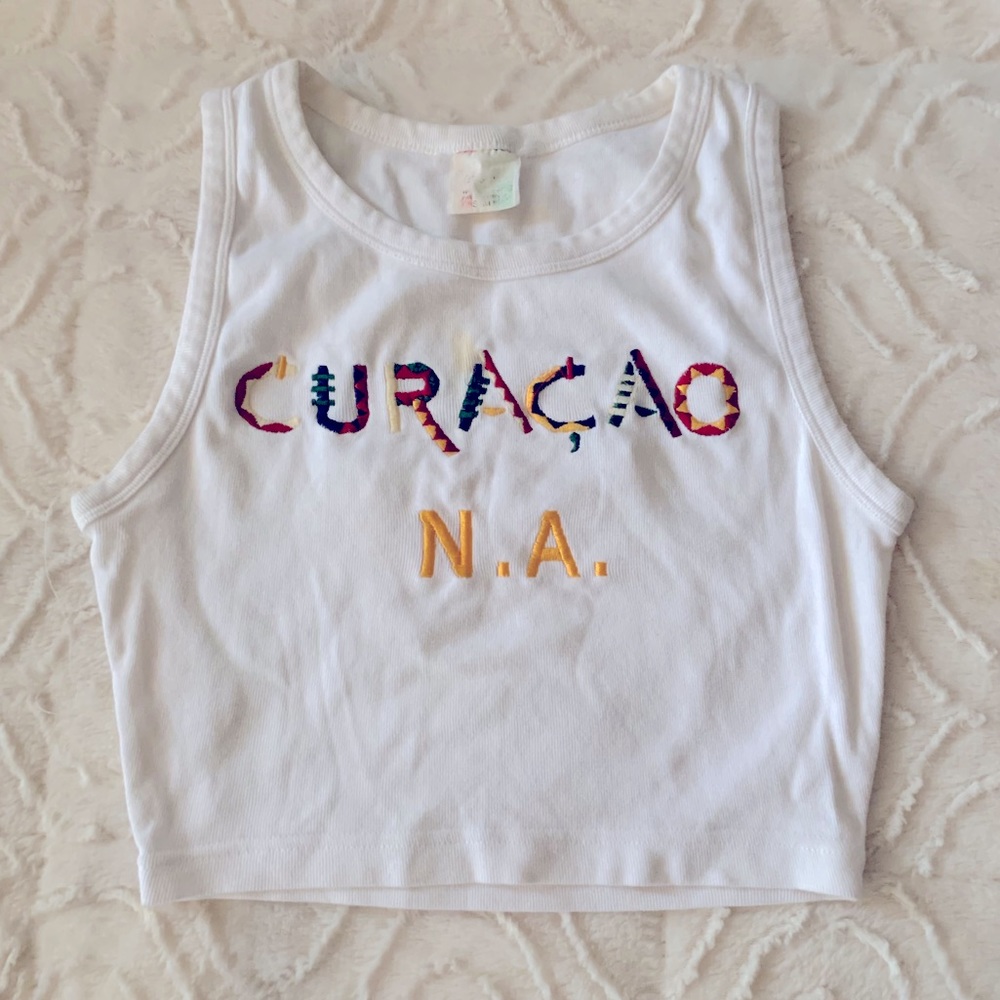 NWOT Curaçao Crop Top